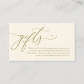 Een notitie over geschenken, Moderne Romantische b Informatiekaartje (Voorkant)