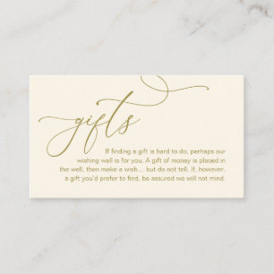 Een notitie over geschenken, moderne romantische e informatiekaartje