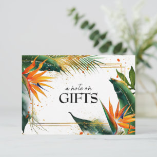 Een notitie over Gifts Birds of Paradise Bliss Informatiekaartje