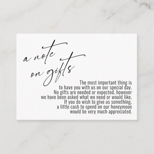 Een notitie over het moderne handschrift rond cade informatiekaartje (Voorkant)