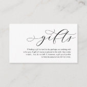 Een notitie over Huwelijkscadeaus, een prachtige l Informatiekaartje (Voorkant)