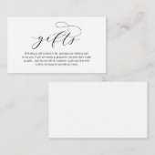 Een notitie over Huwelijkscadeaus, een prachtige l Informatiekaartje (Voorkant / Achterkant)