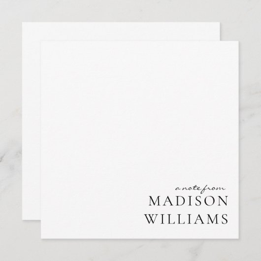 Een notitie selecteren uit Script Typography Note  Notitiekaartje (Voorkant / Achterkant)