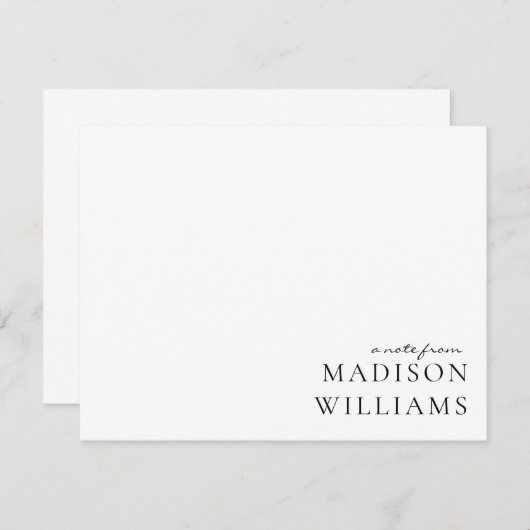 Een notitie selecteren uit Script Typography Note  Notitiekaartje (Voorkant / Achterkant)