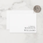 Een notitie selecteren uit Script Typography Note  Notitiekaartje (Voorkant / Achterkant in situ)