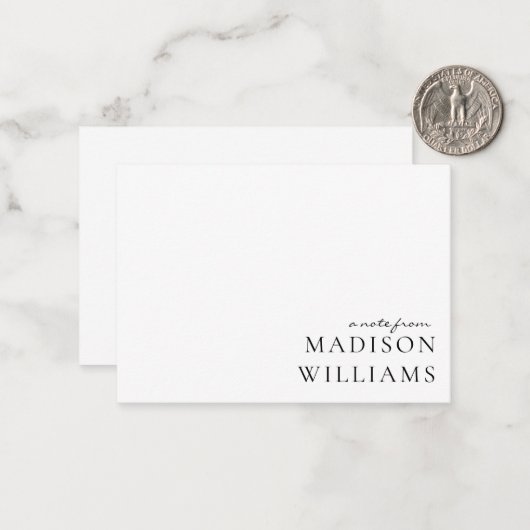 Een notitie selecteren uit Script Typography Note  Notitiekaartje (Voorkant / Achterkant in situ)