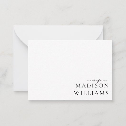 Een notitie selecteren uit Script Typography Note  Notitiekaartje (Voorkant)