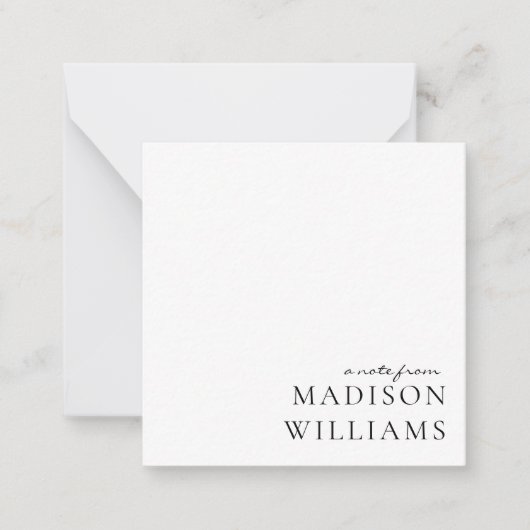 Een notitie selecteren uit Script Typography Note  Notitiekaartje (Voorkant)