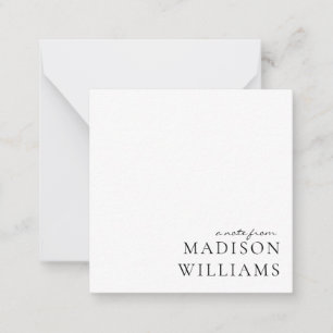 Een notitie selecteren uit Script Typography Note  Notitiekaartje