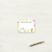 Een notitie uit de Teacher Pencils Waterverf Post-it® Notes (Op bureau)