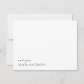 Een notitie uit scripttypografie Chic Note Kaart Notitiekaartje (Voorkant)