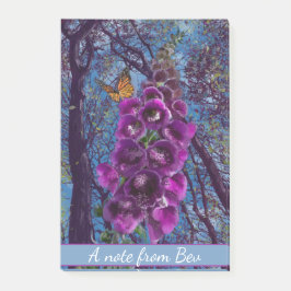 Een notitie van.. Butterfly op een vossenhandschoe Post-it® Notes