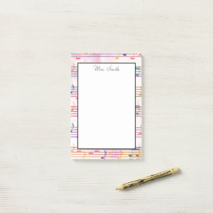 Een notitie van Colorful Music Note Musician