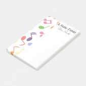 Een notitie van Colorful Music Note Musician (Schuin)
