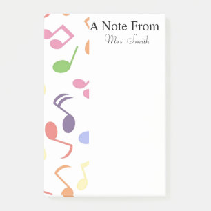 Een notitie van Colorful Music Note Musician