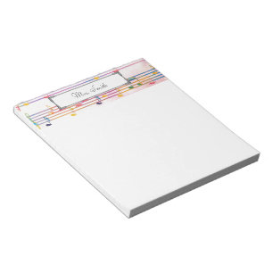 Een notitie van Colorful Music Note Musician Notitieblok