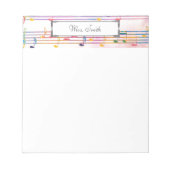 Een notitie van Colorful Music Note Musician Notitieblok (Voorkant)