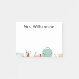 Een notitie van de docent post-it notitie post-it® notes