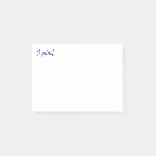 Een notitie van de kunstenaar, ik schilder Post he Post-it® Notes (Voorkant)
