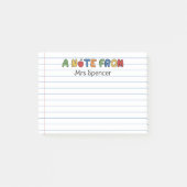 Een notitie van de leraar Gelinieerd Post-it® Notes (Voorkant)