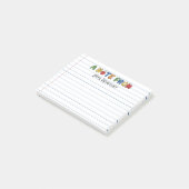 Een notitie van de leraar Gelinieerd Post-it® Notes (Schuin)