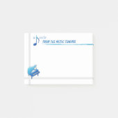 Een notitie van de muziekleraar (kleverige notitie post-it® notes (Voorkant)