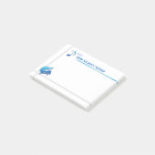 Een notitie van de muziekleraar (kleverige notitie post-it® notes (Schuin)