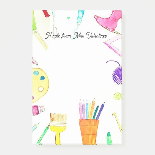 Een notitie van de Teacher Pencils School Waterver Post-it® Notes (Voorkant)