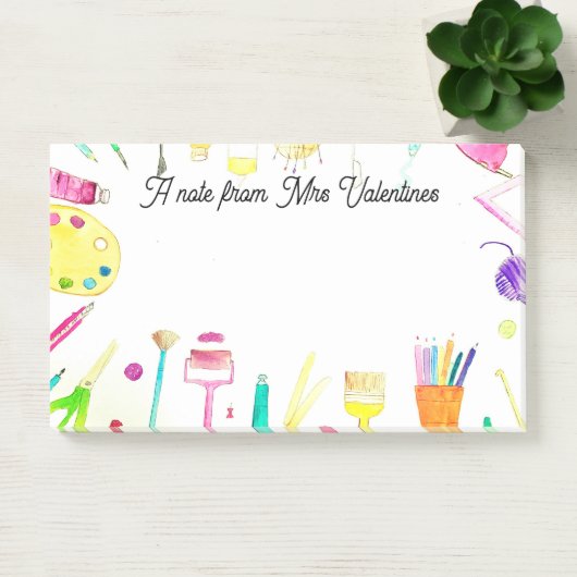 Een notitie van de Teacher Pencils School Waterver Post-it® Notes (Kantoor)
