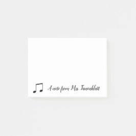 Een notitie van een muzikant post-it® notes