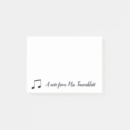 Een notitie van een muzikant post-it® notes (Voorkant)