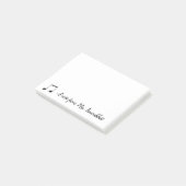 Een notitie van een muzikant post-it® notes (Schuin)