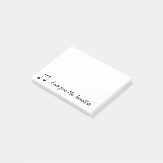 Een notitie van een muzikant post-it® notes (Schuin)