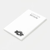 Een notitie van Fotograaf camera Gepersonaliseerd Post-it® Notes (Schuin)