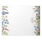 Een notitie van gepersonaliseerd bloemenNotitieblo Notitieblok (Voorkant)