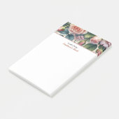 Een notitie van gepersonaliseerde bureaubladrozen post-it® notes (Schuin)