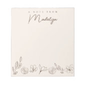 Een notitie van gepersonaliseerde neutrale kleur b notitieblok (Voorkant)