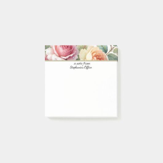 Een notitie van het gepersonaliseerde Kantoor Roze Post-it® Notes (Voorkant)