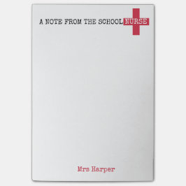 Een notitie van het Rode Kruis van de Schoolzuster Post-it® Notes