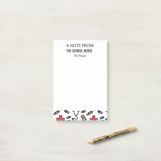 Een notitie van het speciaal gepersonaliseerd fond post-it® notes (Op bureau)