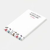 Een notitie van het speciaal gepersonaliseerd fond post-it® notes (Schuin)