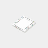 Een notitie van kleurrijke muzieknotitie over het  post-it® notes (Schuin)