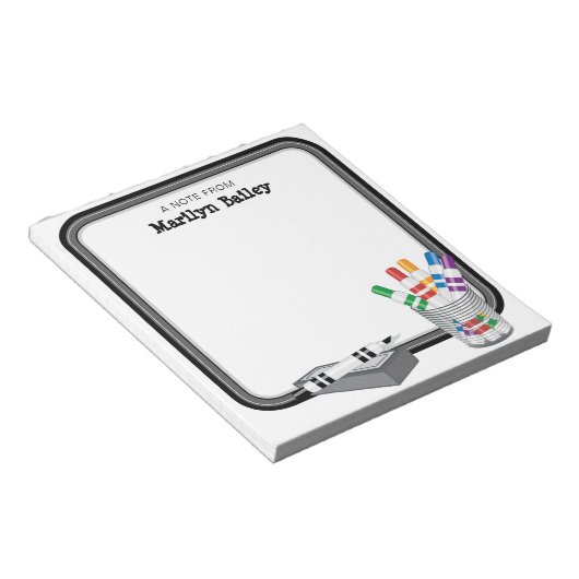 Een notitie van Mini Whiteboard Notitieblok (Schuin)