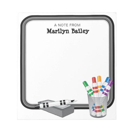 Een notitie van Mini Whiteboard Notitieblok (Voorkant)