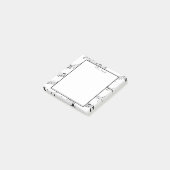 Een notitie van muzieknotitie Whimsical Pattern Mu Post-it® Notes (Schuin)