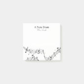 Een notitie van muzieknotitie Whimsical Pattern Mu Post-it® Notes (Voorkant)