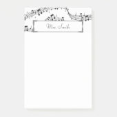 Een notitie van muzieknotitie Whimsical Pattern Mu Post-it® Notes (Voorkant)