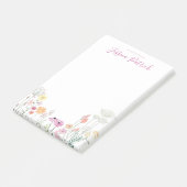 Een notitie van Personalized Wildflowers Post-Its Post-it® Notes (Schuin)