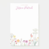 Een notitie van Personalized Wildflowers Post-Its Post-it® Notes (Voorkant)