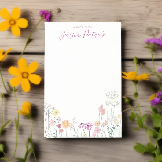 Een notitie van Personalized Wildflowers Post-Its Post-it® Notes